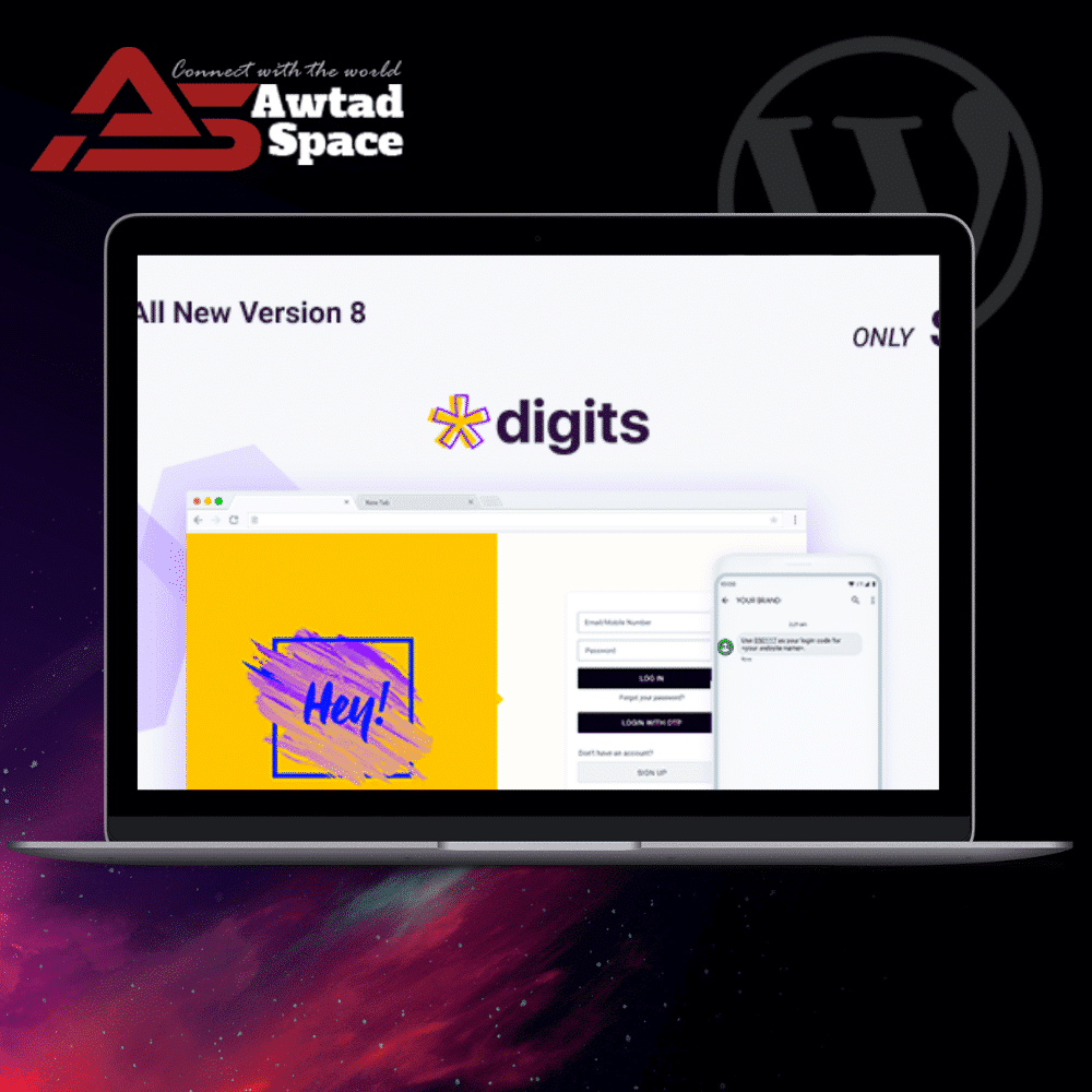 Digits WordPress Mobile Phone Number OTP Signup and Login Form